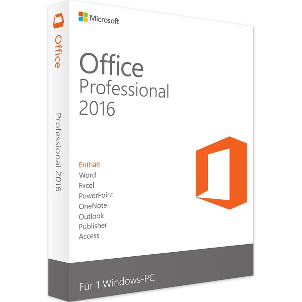 Microsoft Office 2016 Professional [Plus] | für Windows | ESD | Sofortdownload