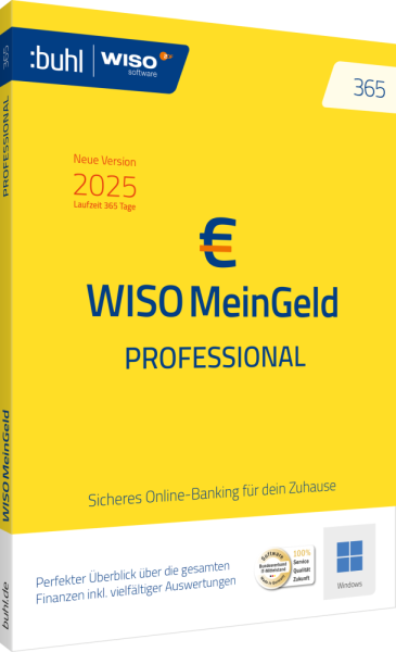 WISO Mein Geld Professional 365 (Version 2025) | für Windows