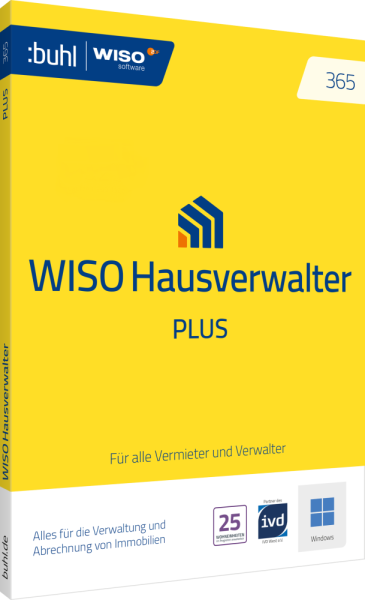 WISO Hausverwalter 365 Plus (Version 2026) | für Windows