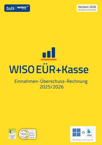 WISO EÜR & Kasse 2026 | für 2025 Windows / Mac