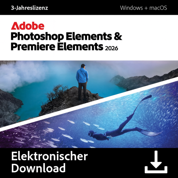 Adobe Photoshop & Premiere Elements 2026 | für Windows / Mac