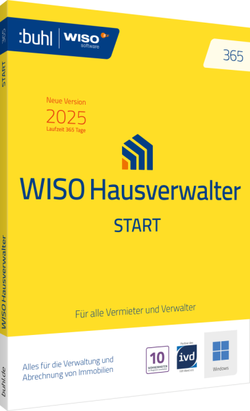 WISO Hausverwalter 365 Start (Version 2025) | für Windows