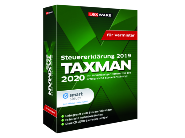 Lexware TAXMAN 2020 für Vermieter