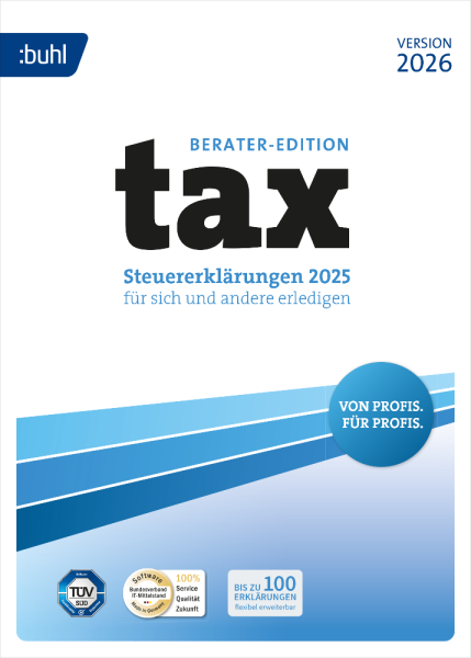 BUHL tax 2026 Berater für Steuerjahr 2025