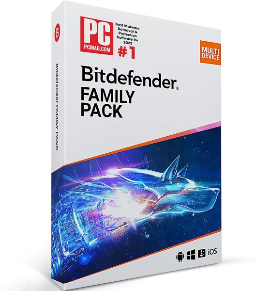 Bitdefender Family Pack 2023 | bis zu 15 Geräten