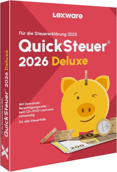 Lexware Quicksteuer Deluxe 2026 | für Windows