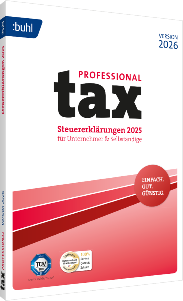 BUHL tax 2026 Professional (für das Steuerjahr 2025)