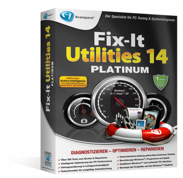 Fix-It Utilities 14 Platinum | für Windows