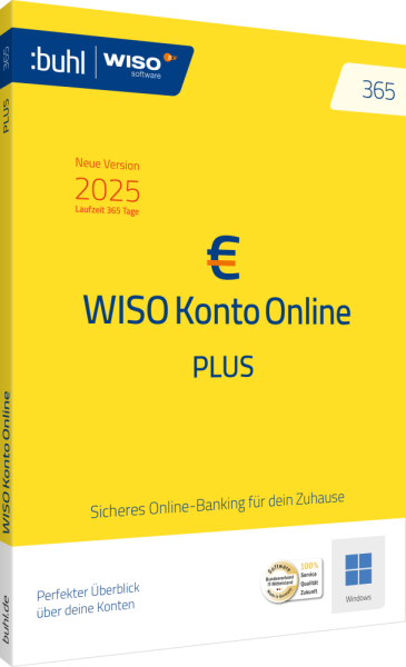 WISO Konto Online Plus 365 (Version 2025) | für Windows