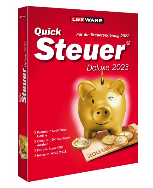 Lexware Quicksteuer Deluxe 2023 | für Windows