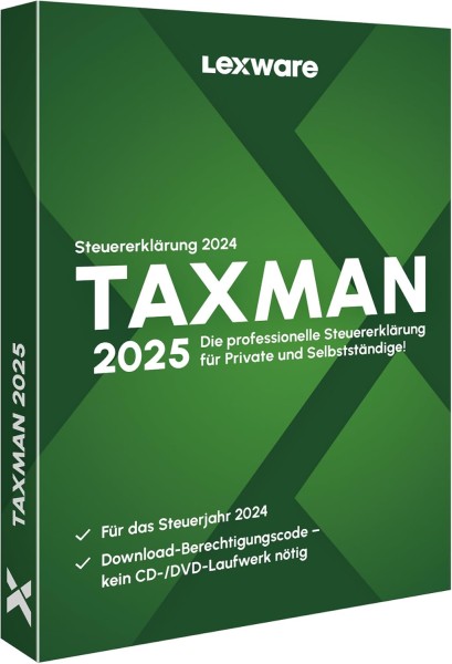 Lexware TAXMAN 2025 für das Steuerjahr 2024